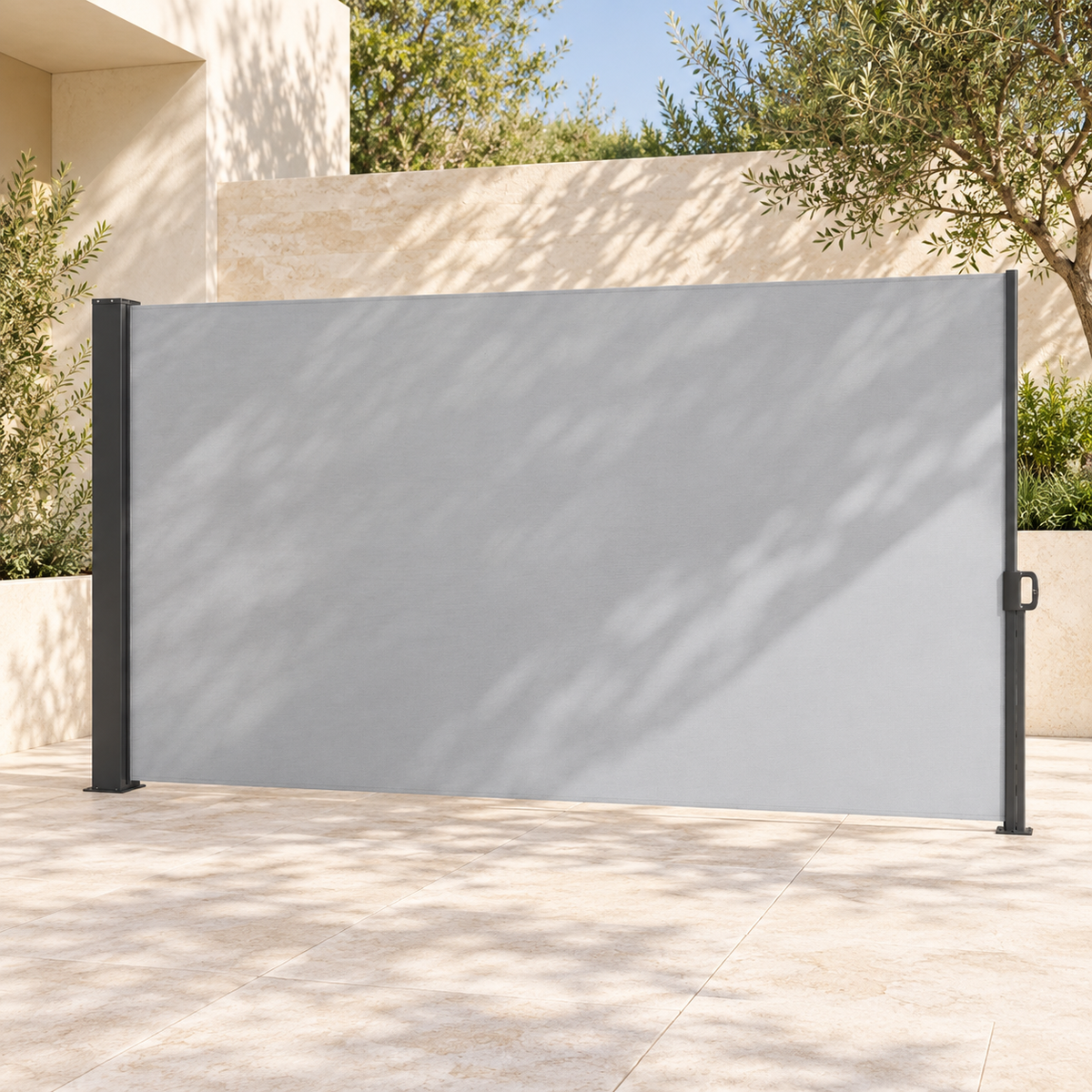 Brise-vue rétractable 300 x 180 cm, aluminium et polyester anti-UV — vue principale